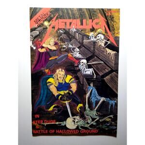 Metallica Metal Thunder Hard Rock Fantasy Comic July 1992 Art Vintage NOS Unused